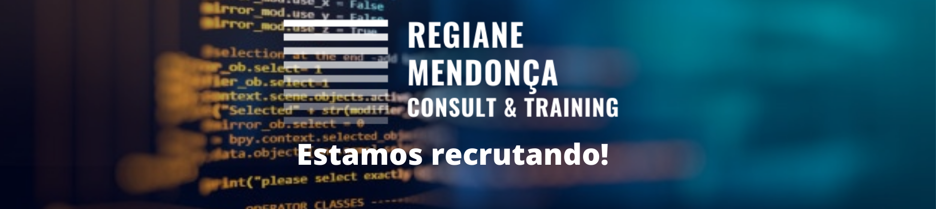 Desenvolvedor Back End | Regiane Mendonça Consult & Training